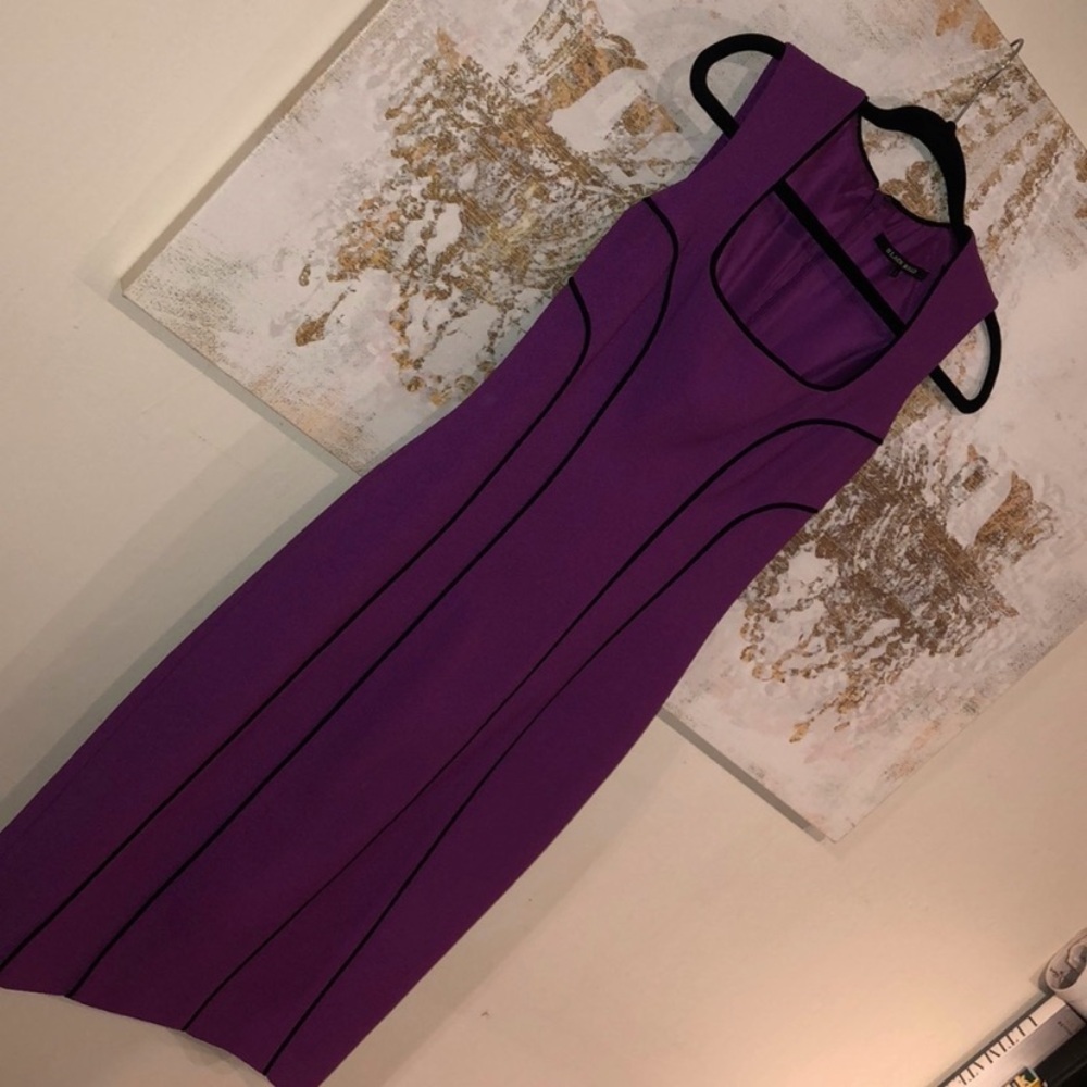 Like New Black Halo Purple Kenya Dress SZ 2